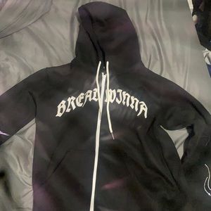 Black mens hoodie